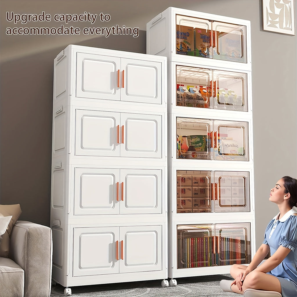 NNETM Transparent Storage Cabinet Magnetic Doors-3