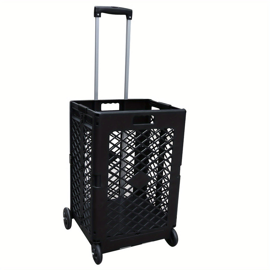 NNETM Foldable Storage Cart with Wheels-1