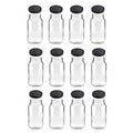 12x 500ml Flint Glass Jars + Twist Lids - Round Food Storage Preserving Jar-0