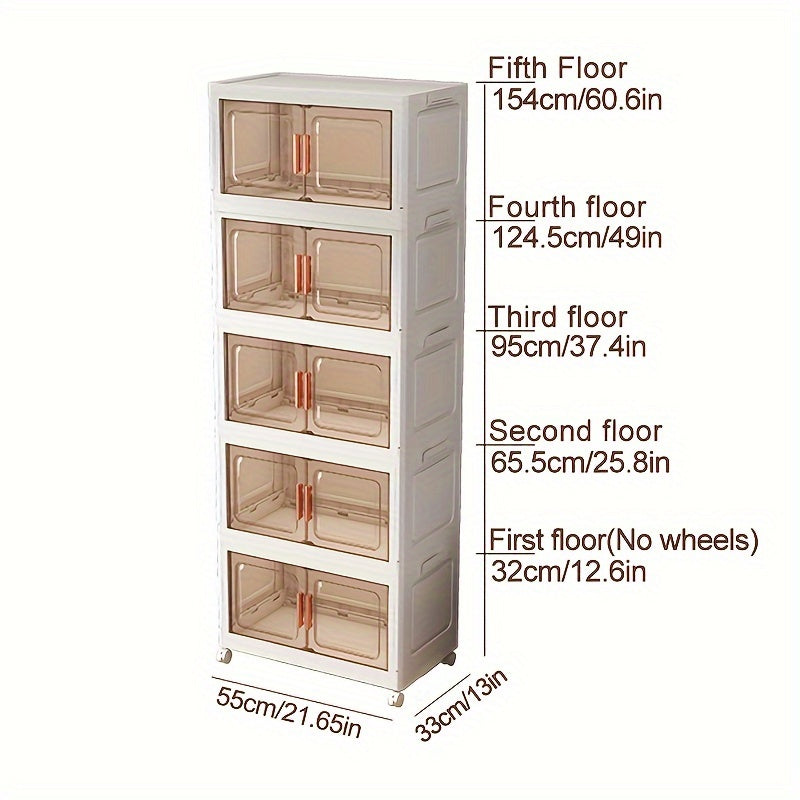 NNETM Transparent Storage Cabinet Magnetic Doors-4