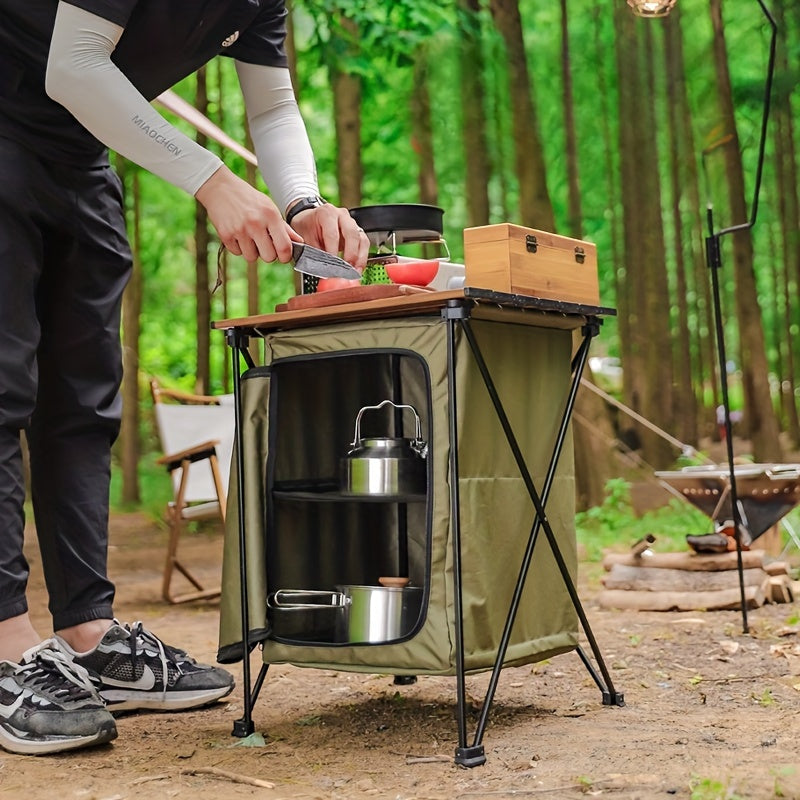 NNETM Storage Cabinet Table Camping-1