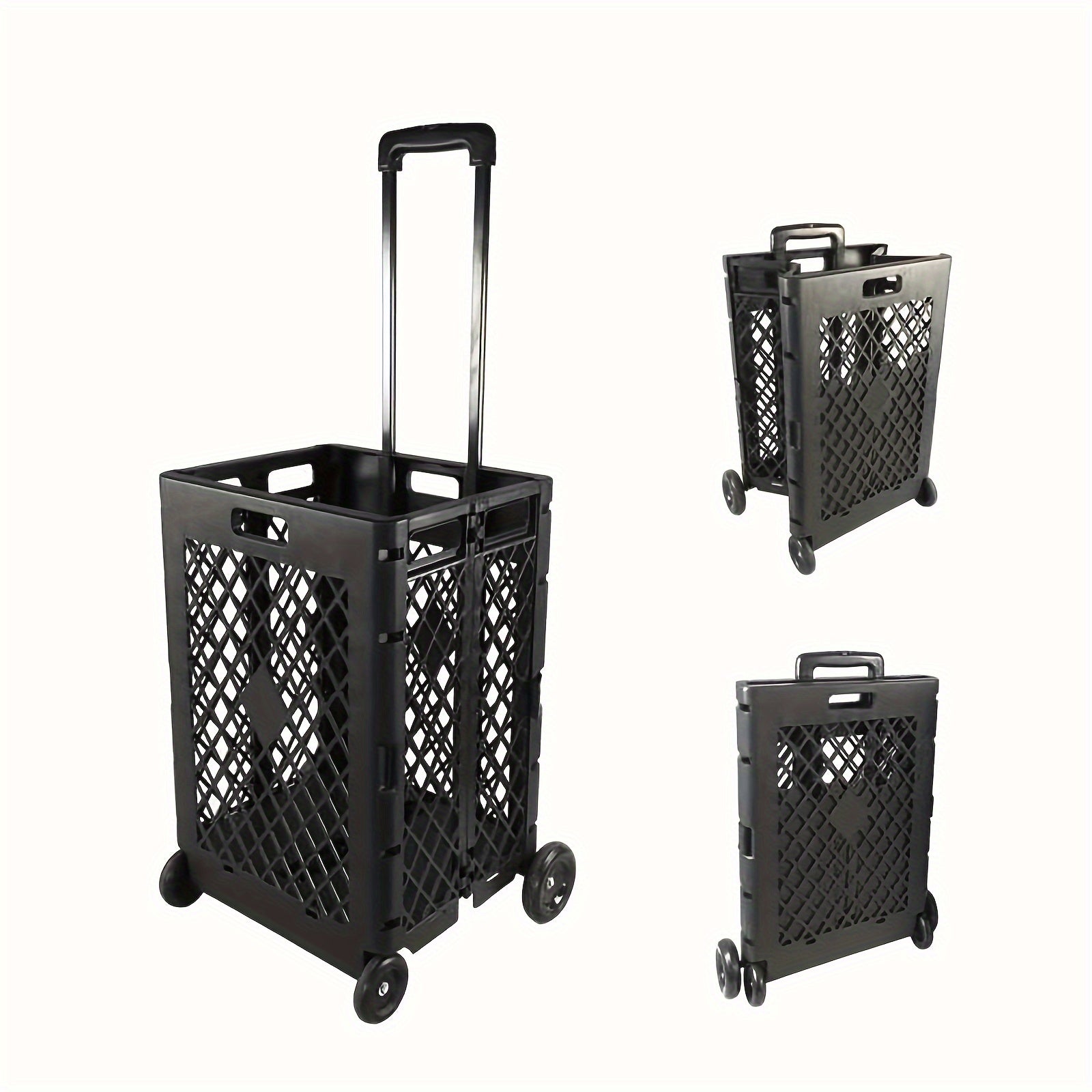 NNETM Foldable Storage Cart with Wheels-4
