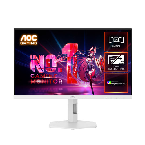 AOC G4 U27G4/WS/75 computer monitor 68.6 cm (27") 3840 x 2160 pixels Silver, White AOC