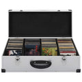 NNEVL CD Case for 80 CDs Aluminium ABS Silver-0