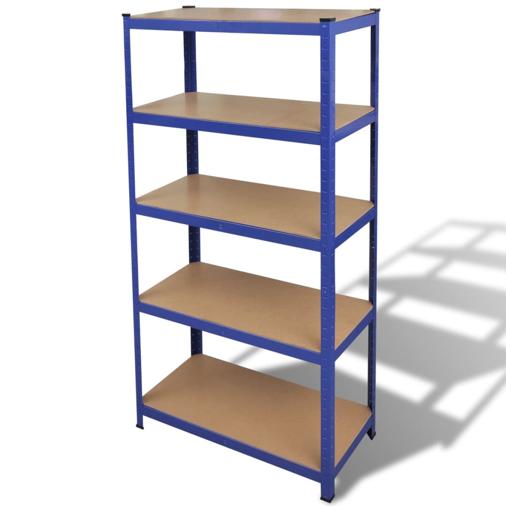 NNEVL Storage Shelf Garage Storage Organizer Blue-0