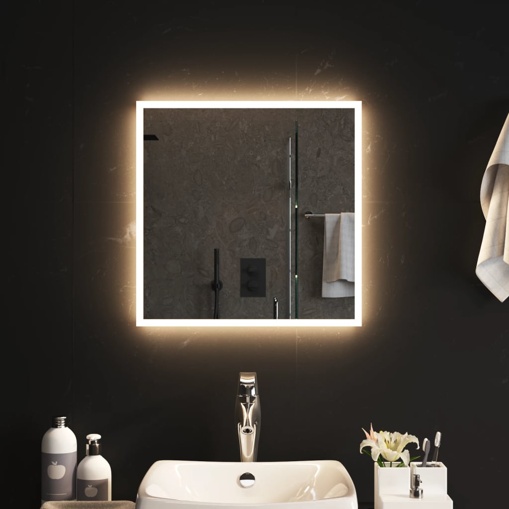 NNEVL LED Bathroom Mirror 50x50 cm-0