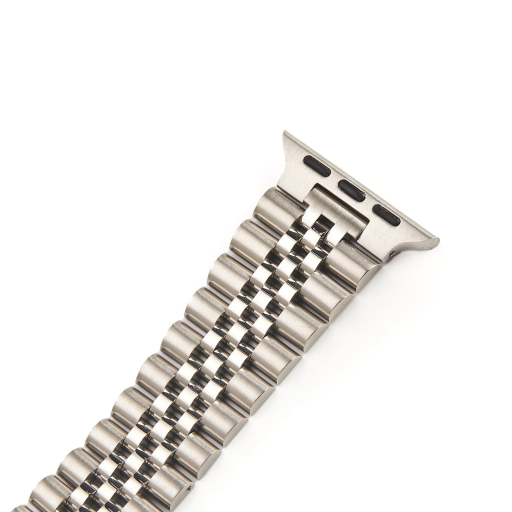 Stainless Steel Link Bracelet Band - The Perth in Silver Small - Compatible with Apple Watch Size 38mm to 41mm-2