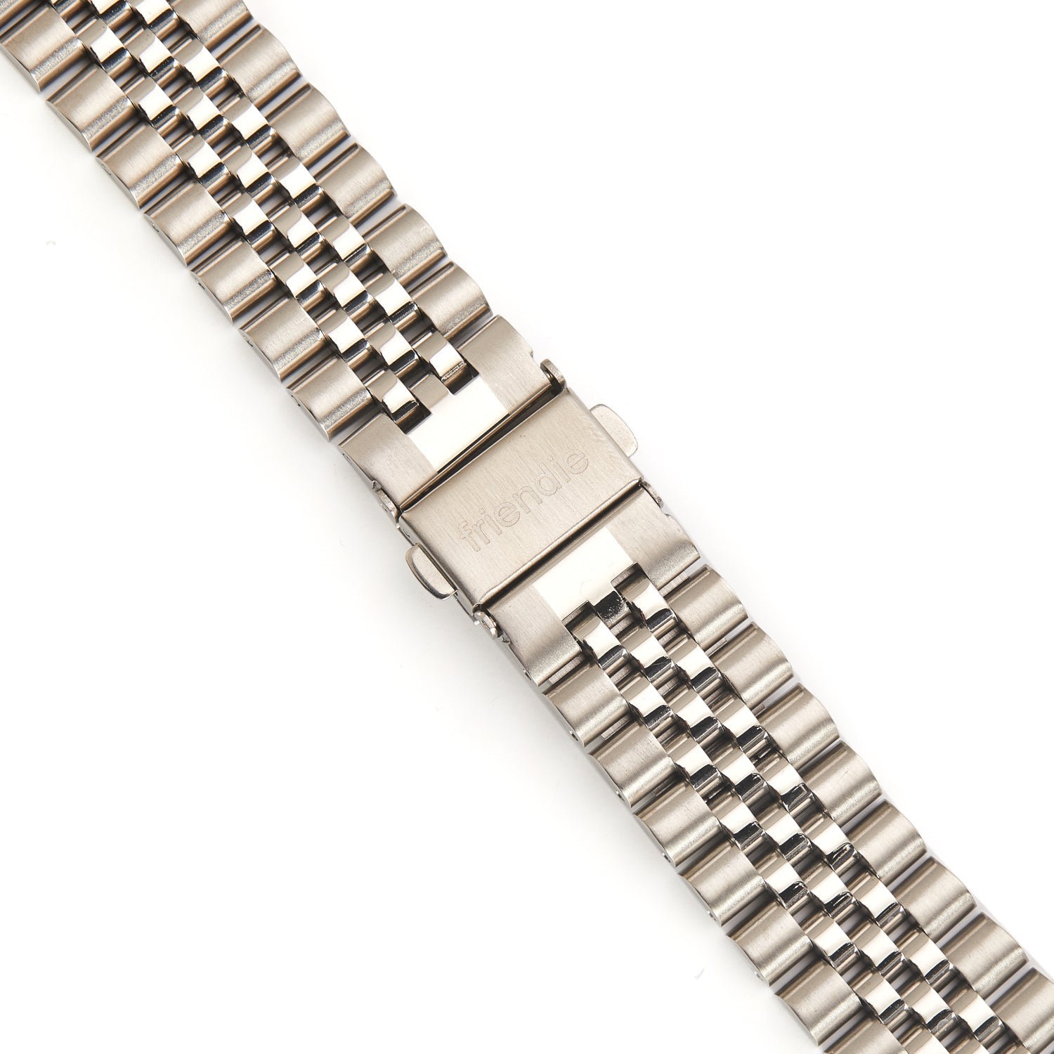 Stainless Steel Link Bracelet Band - The Perth in Silver Small - Compatible with Apple Watch Size 38mm to 41mm-3