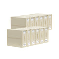 Kitchee 10x Foldable Bed Sheet Storage Box - Linen + Closet Organiser Beige-0
