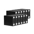 Kitchee 10x Foldable Bed Sheet Storage Box - Linen + Closet Organiser Black-0