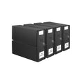 Kitchee 4x Foldable Bed Sheet Storage Box - Linen + Closet Organiser Black-0