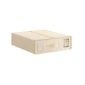 Kitchee Foldable Bed Sheet Storage Box - Linen + Closet Organiser Beige-0