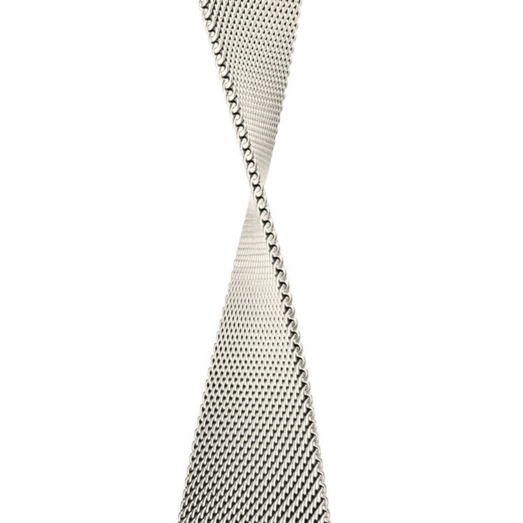 Stainless Steel Link Woven Mesh Infinite Loop Band - The Melbourne in Starlight - Compatible with Apple Watch Size 38mm to 41mm-1