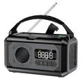 NNEOBA Solar Hand Crank Emergency Radio Grey-0