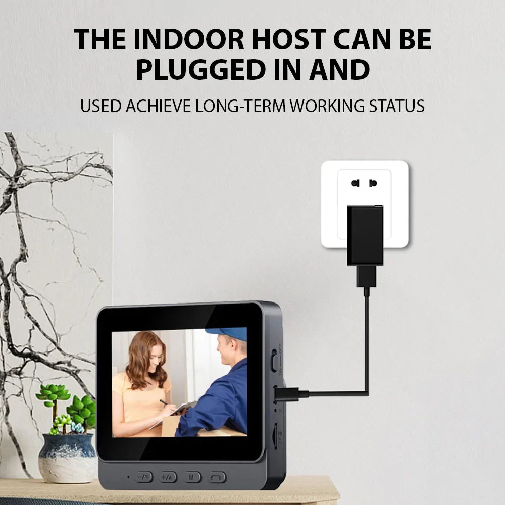 NNEOBA 2.4G Wireless Visual Intercom Doorbell-4