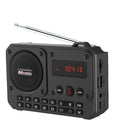 NNEOBA Mini Portable FM Radio Bluetooth Speaker Grey-0