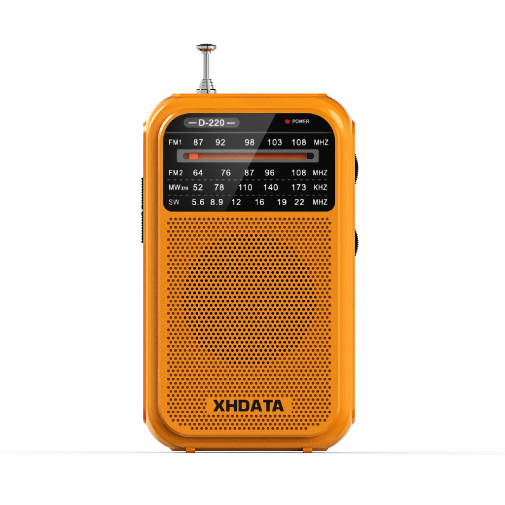 NNEOBA Vintage Retro Portable Radio Yellow-0