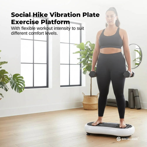 Social Hike 68cm Vibration Plate Machine Full Body Workout Platform-1