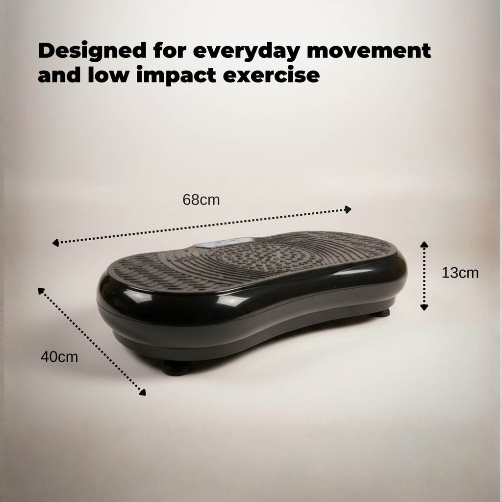 Social Hike 68cm Vibration Plate Machine Full Body Workout Platform Black-3