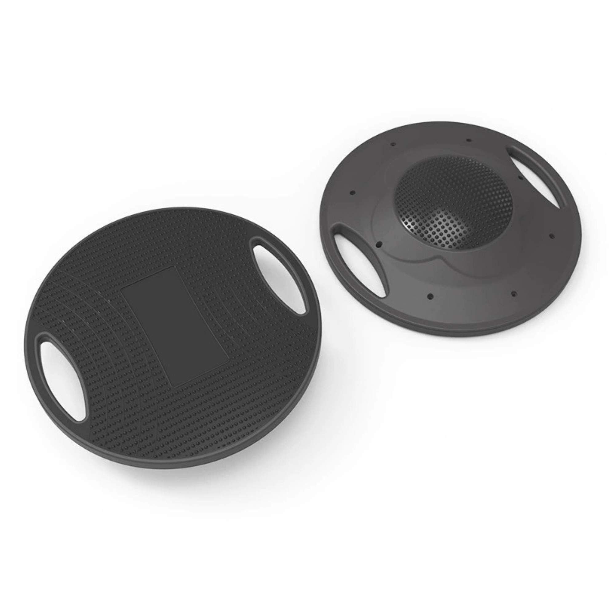 Social Hike Balance Board Wobble 41cm - Non-Slip Round Exercise Trainer Black-0