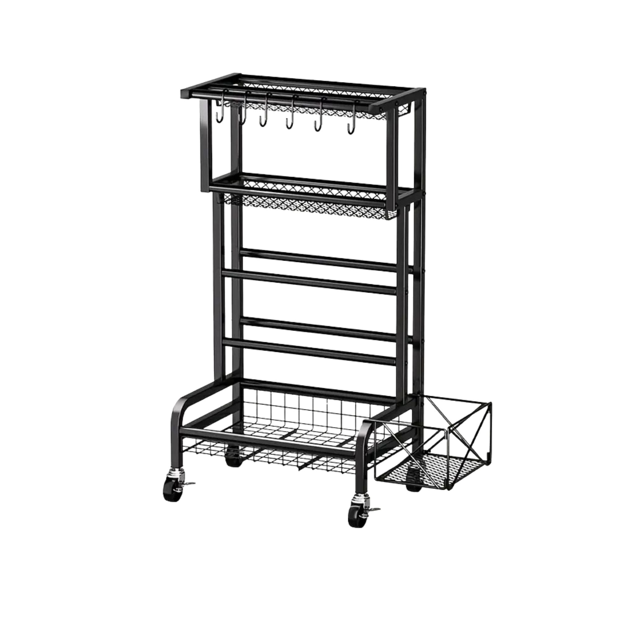 Social Hike Gym Equipment Storage Rack on Wheels - Dumbbells Weights Stand-0