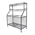Social Hike Sports Equipment Storage Organiser Trolley on Wheels for Garage-0