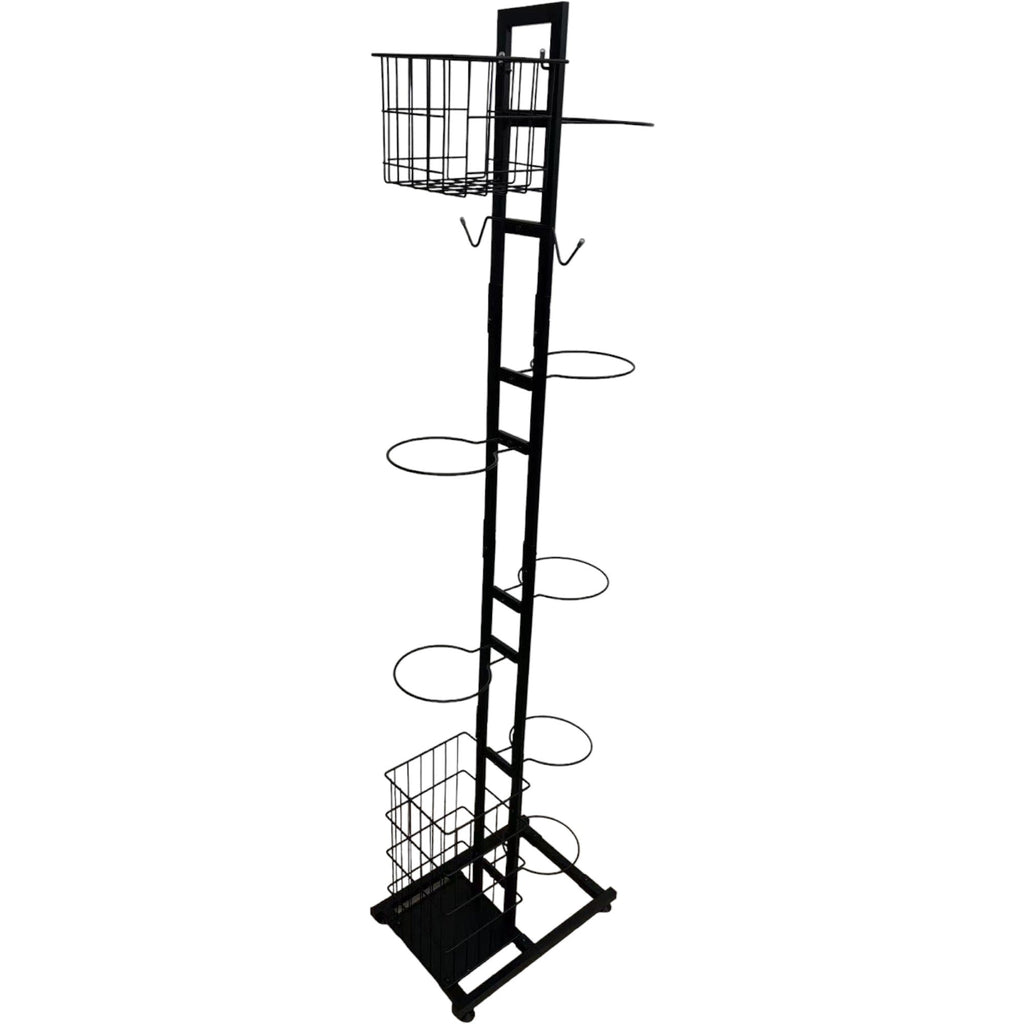Sports Equipment Storage Rack - Vertical Ball Organiser Basketball Garage Stand-0