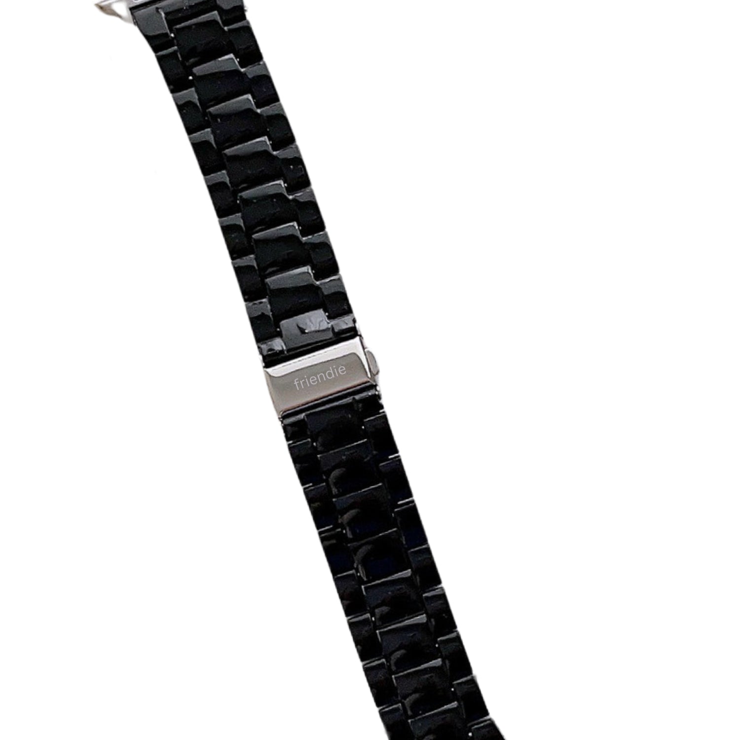 Resin Link Bracelet Band Small - The Sydney Beaches - Manly (Black) - Compatible with Apple Watch Size 42mm to 45mm-2