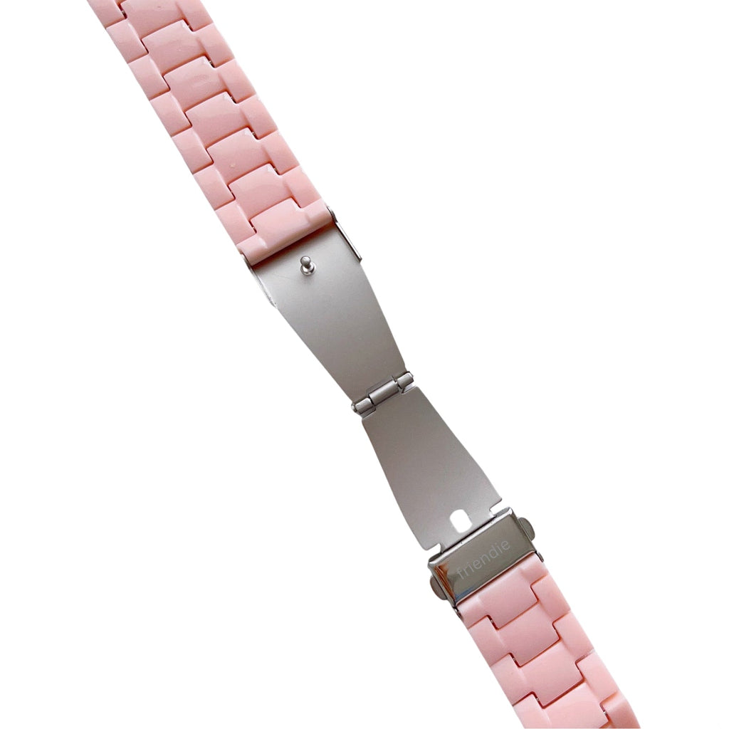 Resin Link Bracelet Band Small - The Sydney Beaches - Palm Beach (Pink) - Compatible with Apple Watch Size 42mm to 45mm-2
