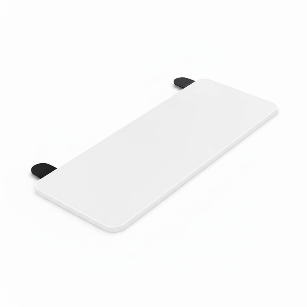 Tooleroo Folding Tray Desk Extender - Clamp-On Table Extension Shelf White-0