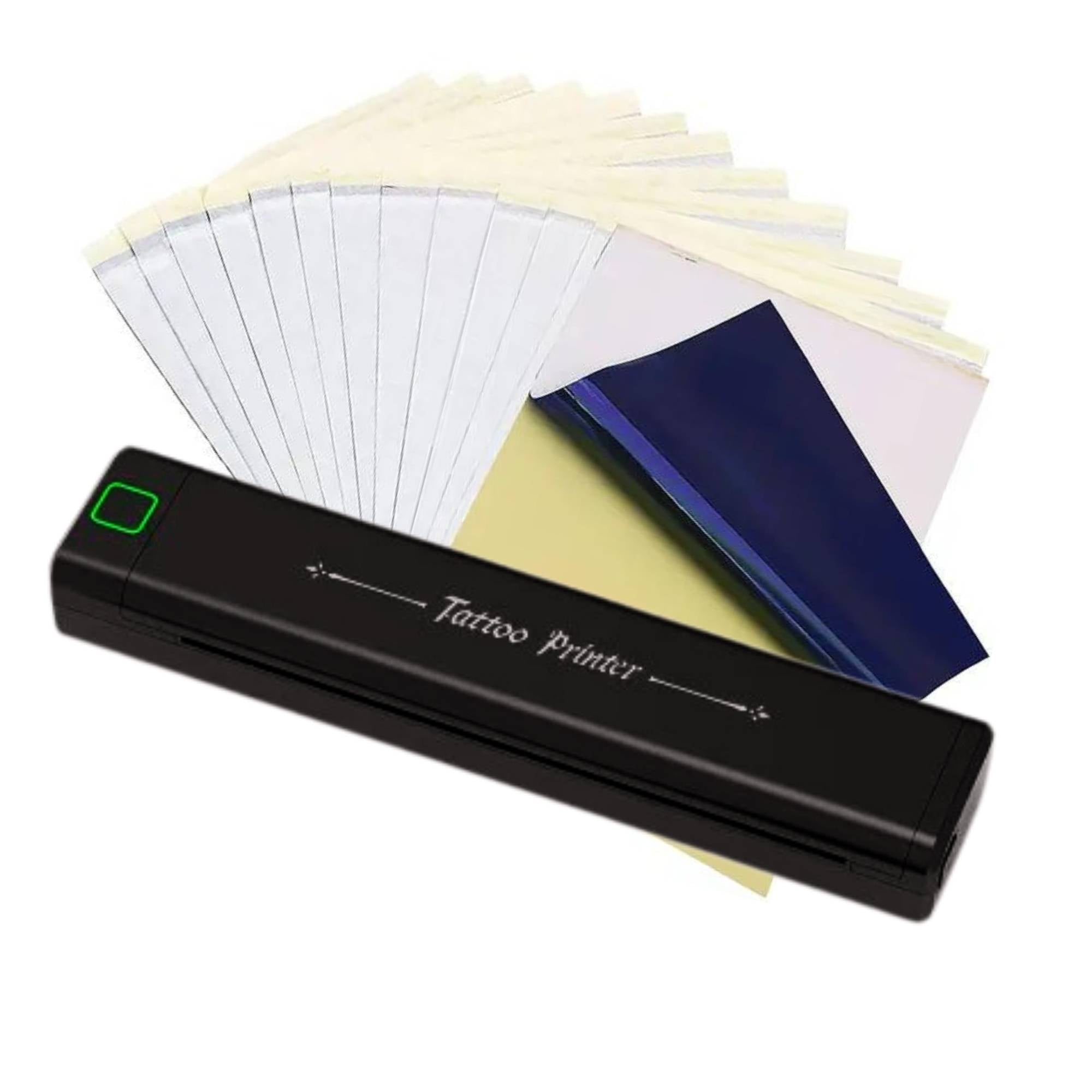 Tooleroo Portable A4 Thermal Printer Black + Tattoo Stencil Paper - Wireless-0