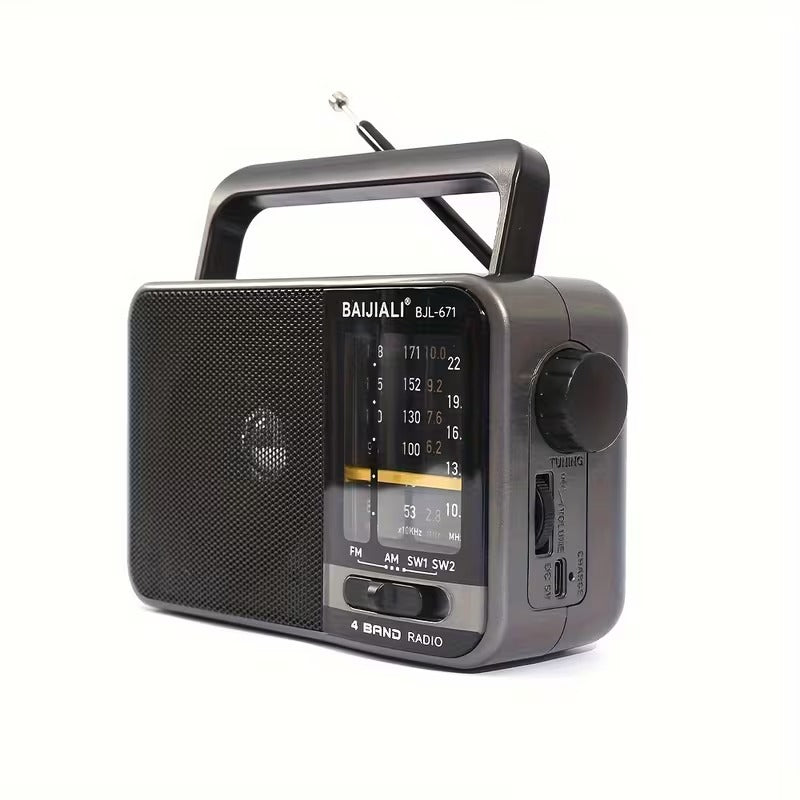 NNETM Portable AM/FM/SW Radio with Voice Recorder-0